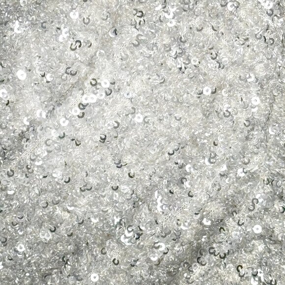 NWT ZARA ZW COLLECTION SILVER SEQUIN MINI DRESS OPEN BACK STUNNING GLAM MEDIUM - Picture 9 of 10